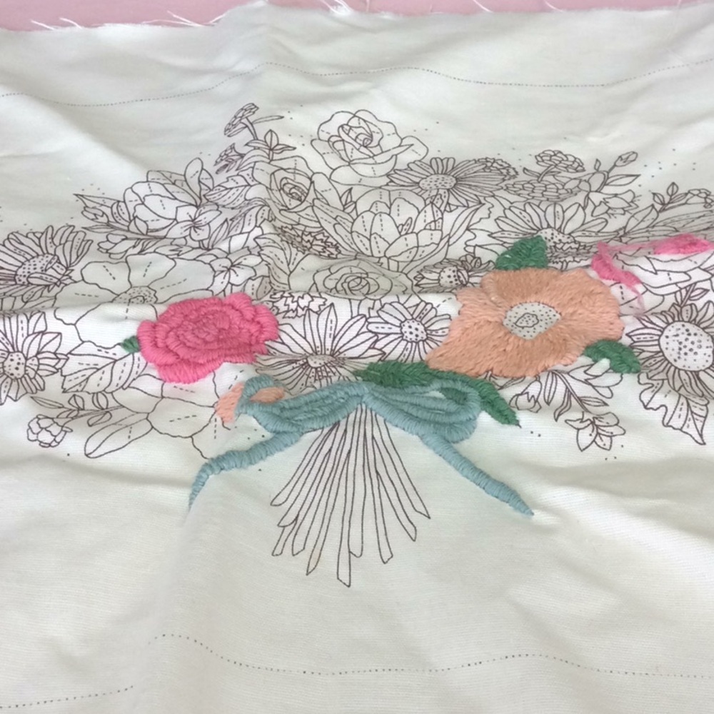 FINAL SALE PRICE Partially Worked Project with Supplies